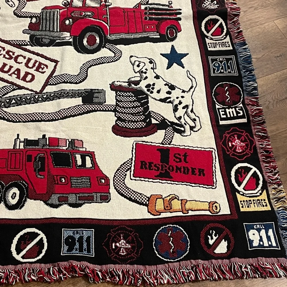 Goodwin Weavers 100% Cotton Woven First Responders Blanket Throw